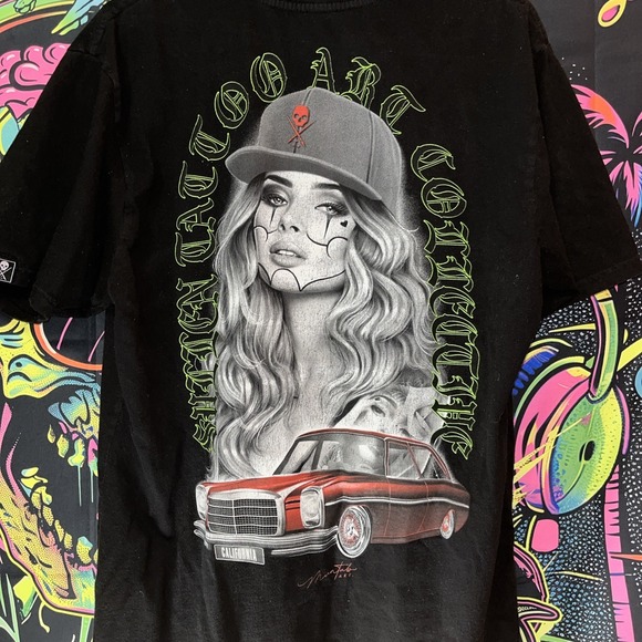 Sullen Art Collective Black Men's T Shirt Large Short Sleeve Graphic Tee - Picture 6 of 6